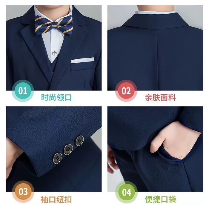 Школьный синий костюм