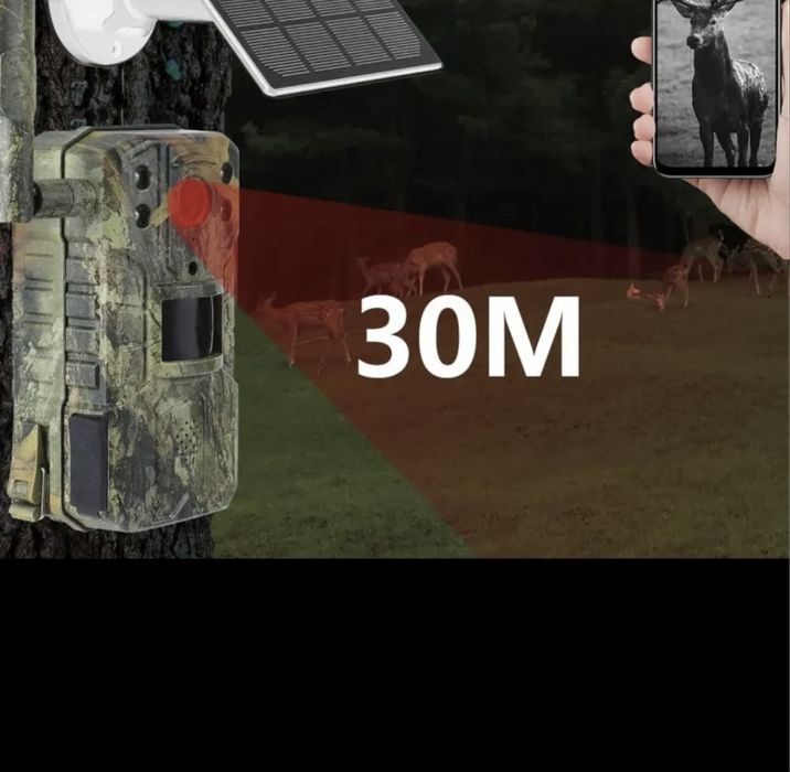 Camera video vanatoare 4G cu SIM si transmitere cu panou solar 3 buc