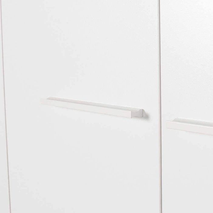 Dulap Haine Adore Base, 6 usi, 2 sertare, Alb, 206x224x52 cm - Alb