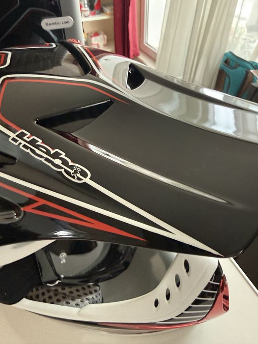 Hebo Carbon Motocross карбонова каска 1100г за крос Xl-61