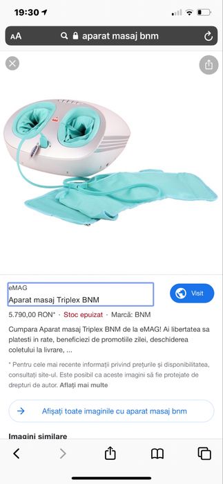 Aparat masaj pentru pucioare BNM