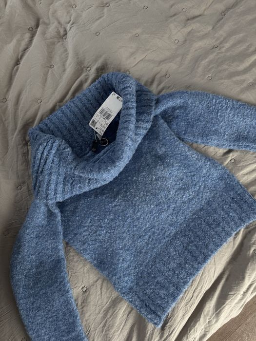 Mango нов off shoulder пуловер размер ХС