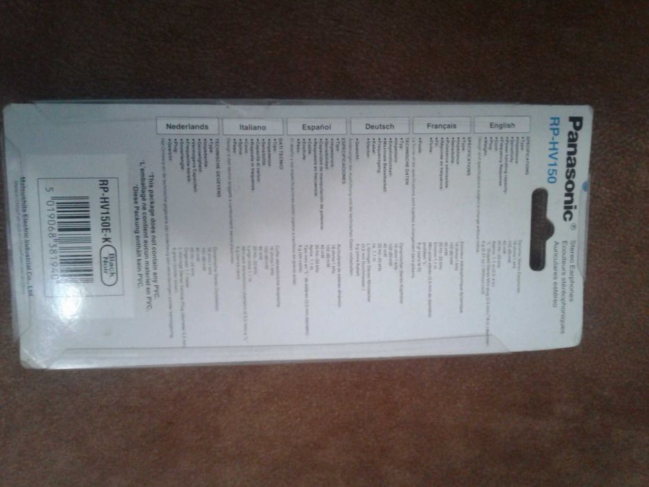 Casti originale Apple si Panasonic RP-HV 150