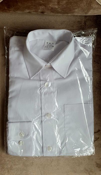 Cămașă albă damă cu mânecă lungă - Pompieri - mărimea 33/II