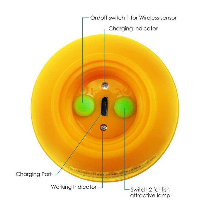 Безжичен сонар за риболов Lucky с цветен дисплей българско меню