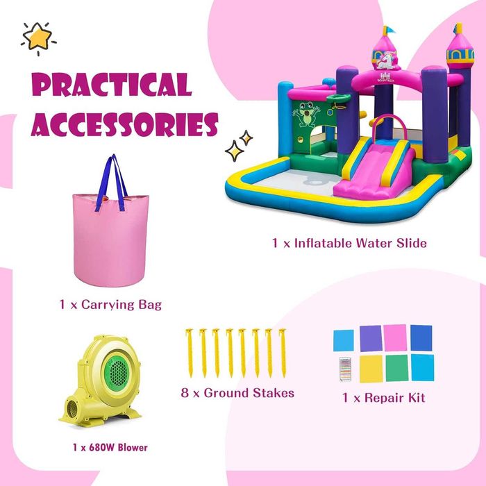 Ansamblu 6-in-1 Bouncy House 327cm x 392cm x 270cm