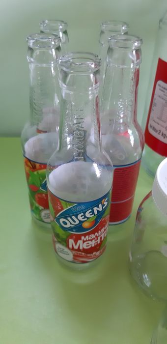 Буркани компот, 2 литра и стъклени бутилки 0.330 л