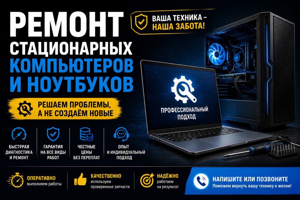 Ремонт компьютеров и ноутбуков