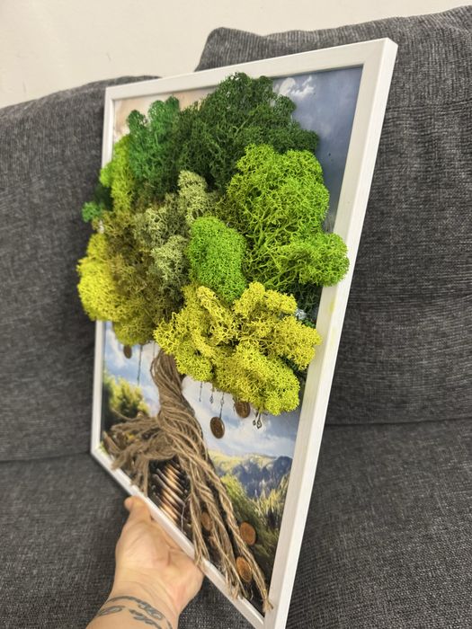 Картина за повод със скандинавски мъх