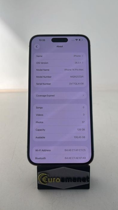 Telefon mobil Apple iPhone 14 Pro Max, 128GB, 5G 84 % -A-