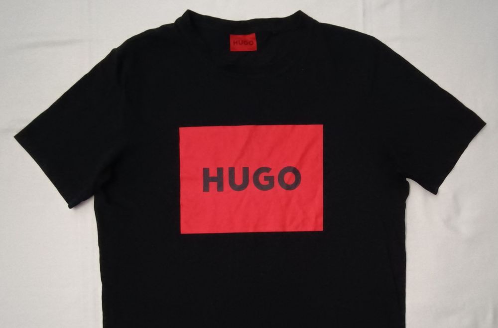 Hugo Boss Dulive222 Tee оригинална тениска M памучна черна фланелка