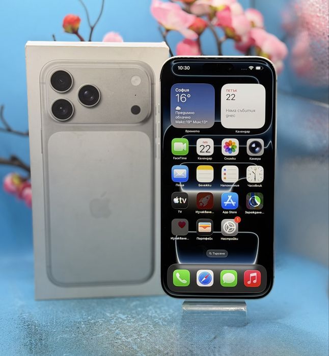 ГАРАНЦИОНЕН!!! Apple iPhone 17 Pro Max, 256GB, 5G, Silver