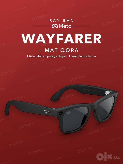 Ray-Ban Meta Wayfarer Gen 2 Matte Black, Transitions (серые)
