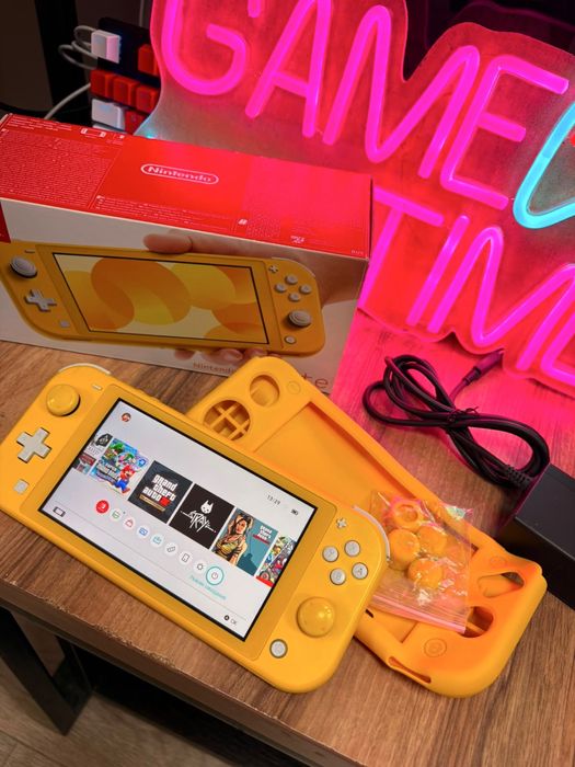 Прошитая Nintendo Switch Lite с играми, Kefir 256 Gb памяти