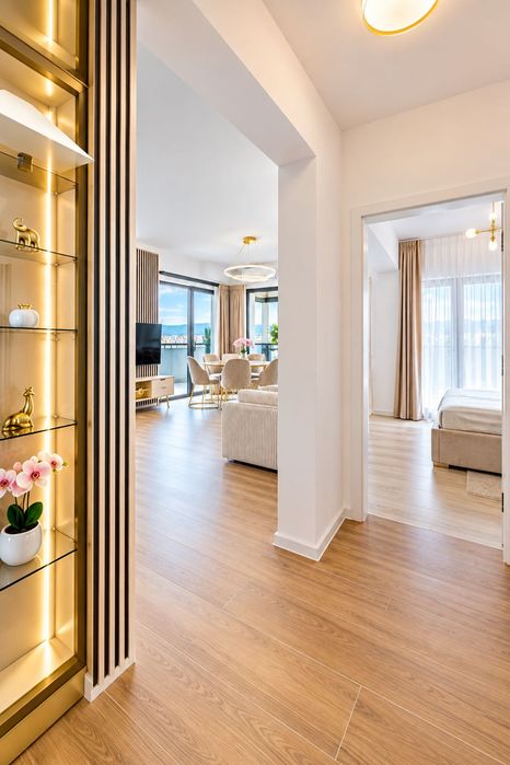 Penthouse 113 mp total | 2 dormitoare | 2 bai| Terasa generoasa | Etaj 11/11 | Vedere Tâmpa | Parcare subterană | Coresi