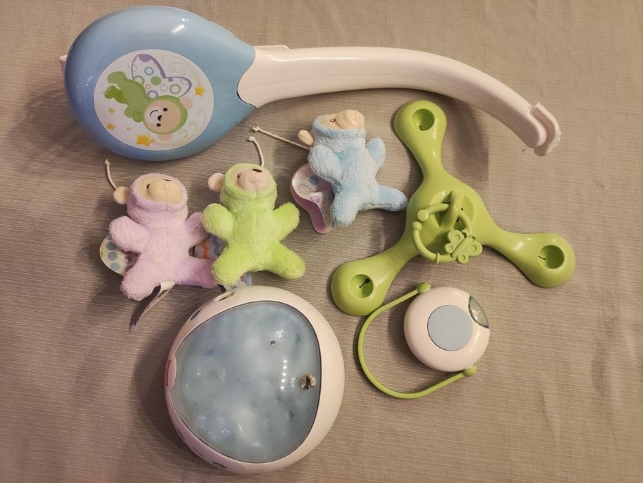 Музикална въртележка за кошара Fisher Price - Мечета и пеперуди