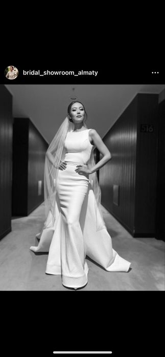Стильное свадебное платье