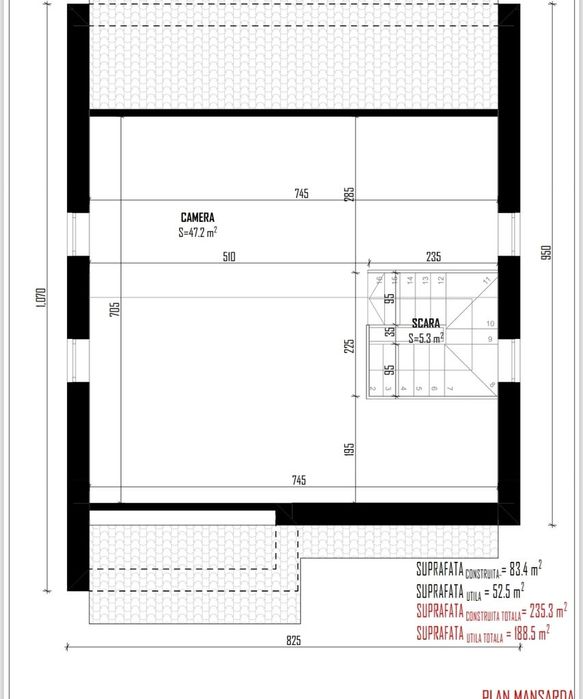 Vila 5+1E+M,5 camere,3 bai,mansarda 47mp,încălzire pardoseala,tva incl