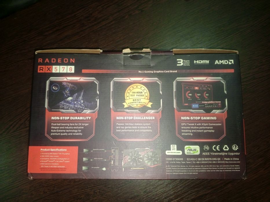 Видеокарта Rx 570 4gb