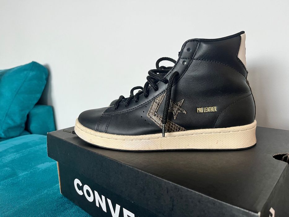 Черни кожени кецове Converse size 38