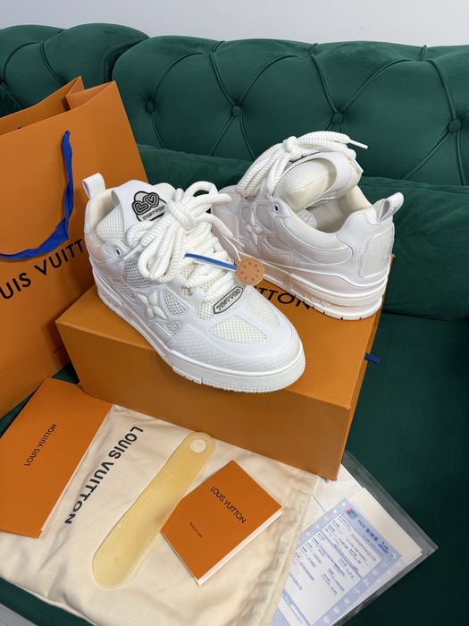 Adidasi Louis Vuitton Skate piele naturala 100% Full Box colectie noua