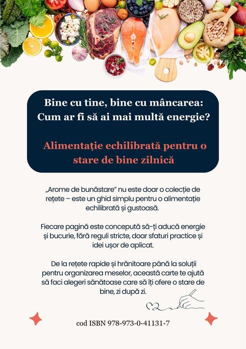 Arome de Bunăstare – Carte cu 60 rețete sub 500 calorii, slăbit simplu