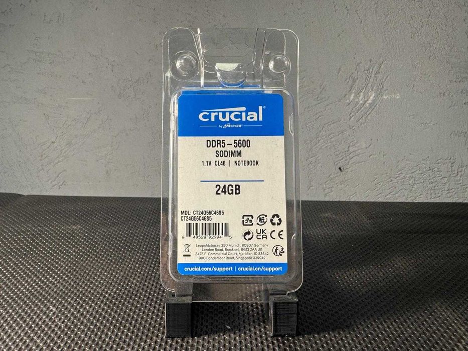 DDR5 Kit 48GB 2x24GB 5600Mhz Crucial by Micron Memorie RAM Laptop SODIMM