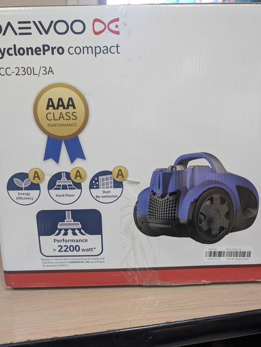 Прахосмукачка без торба Daewoo RCC-230R/3А
