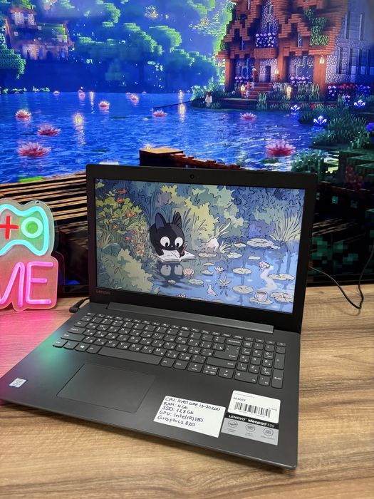 Офисный ноутбук Lenovo IdeaPad, Intel Core i3-7, RAM 4Gb, SSD 128Gb