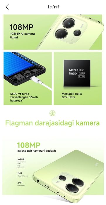 Redmi Not 6/128 Qora