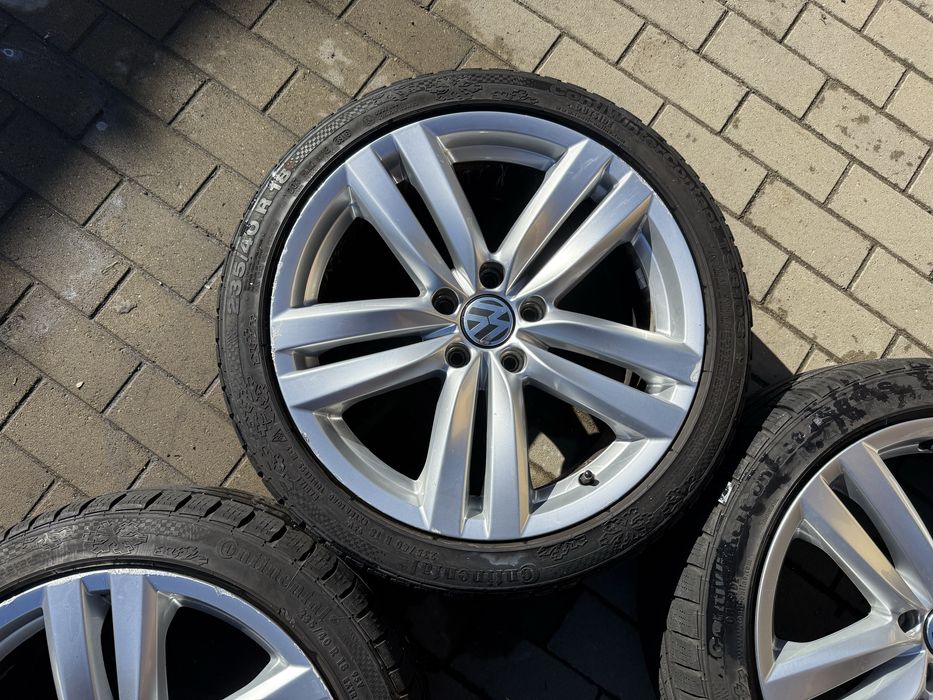 Jante 5x112 Vw Passat B6 B7 originale 235 40 18 continental