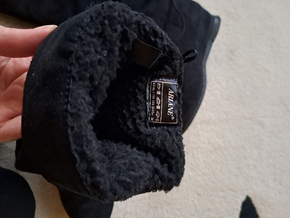 Cizme imitatie piele intoarsa mărimea 36