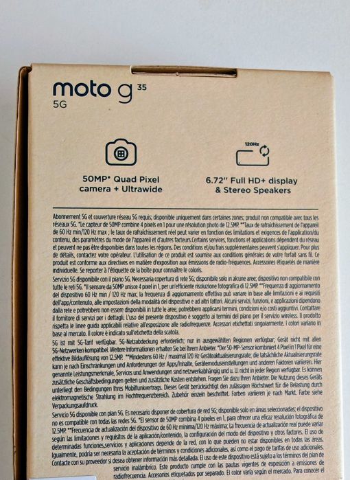 Telefon mobil Motorola Moto g35, Dual SIM, 128GB 5G, Negru
