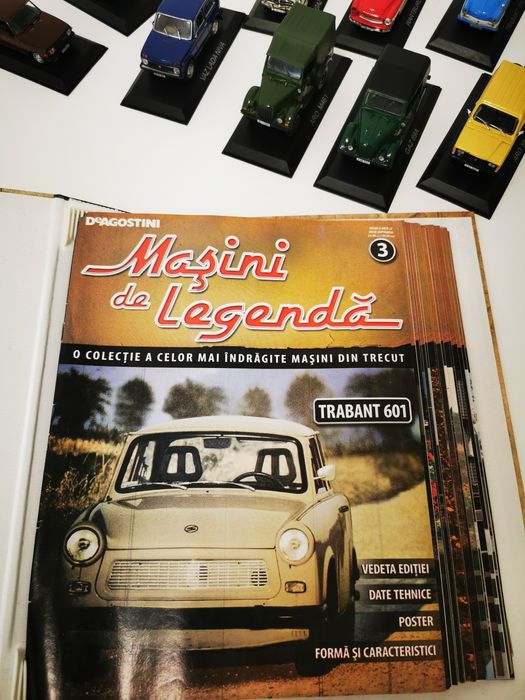 „Mașini de Legendă” DeAgostini – 16 modele 1:43 + reviste originale