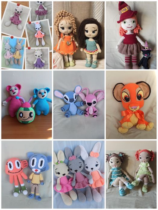 Плетени играчки на една кука