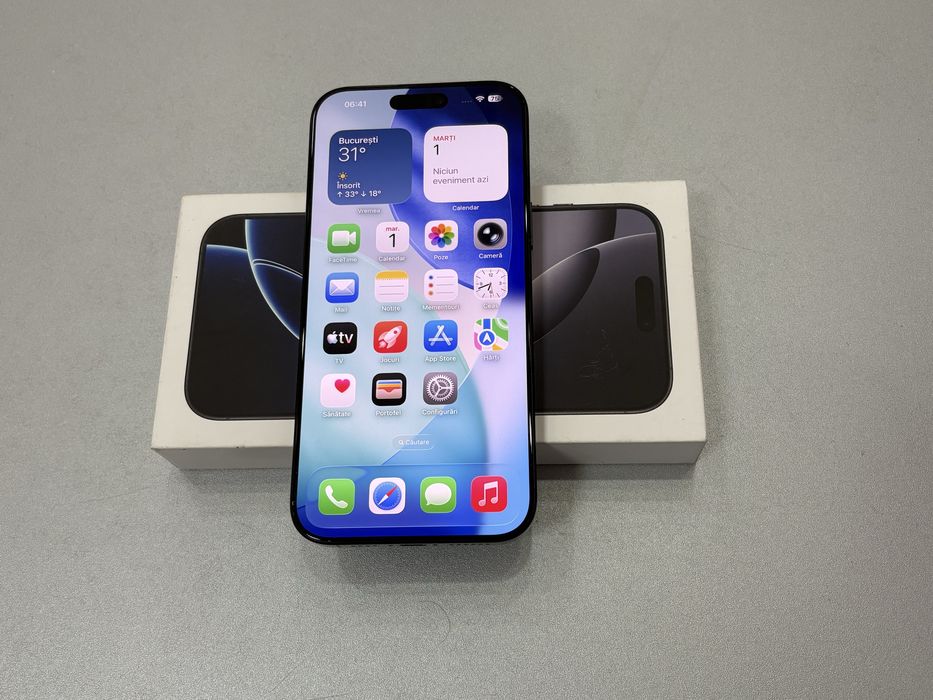 Iphone 16 Pro Max, 256 gb, Black Tiranium