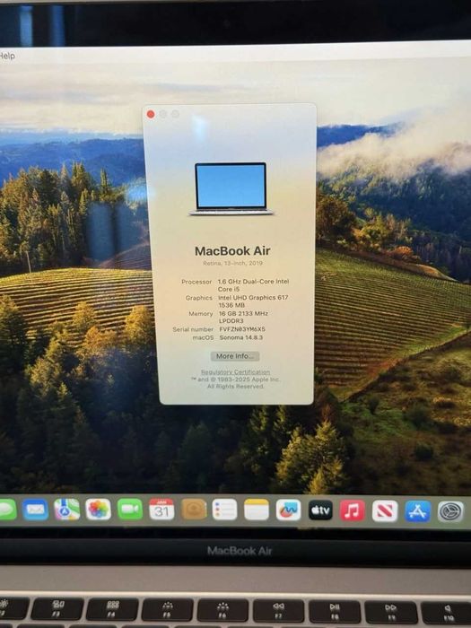 Macbook Air 2018/2019 Model #Optom