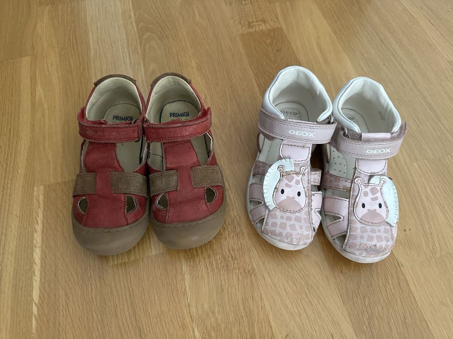 Sandale Geox si Primigi, piele integral, 26 EU, interior 16.5 cm