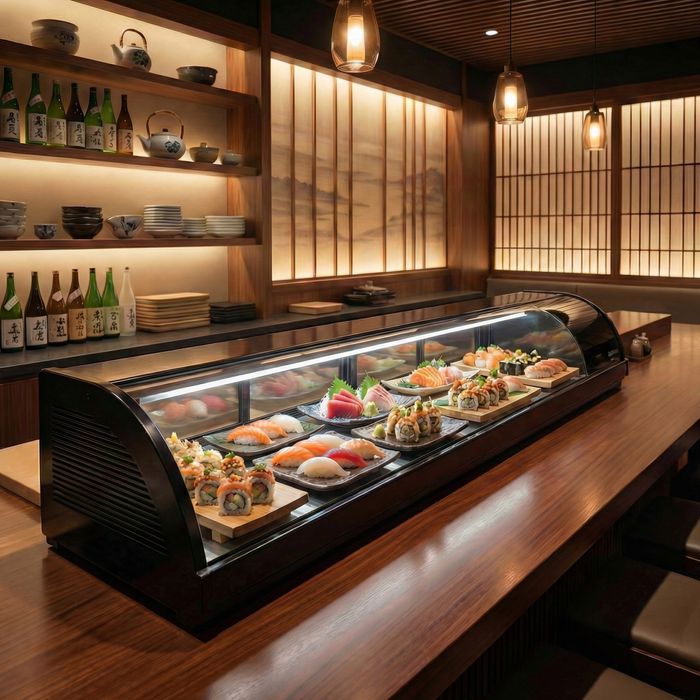 Професионална Витрина за суши Comersa