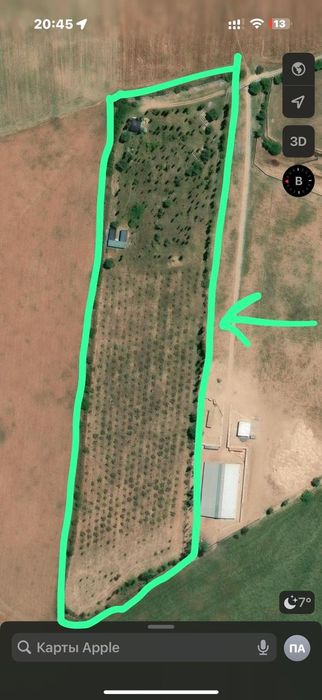 Участок с домиком