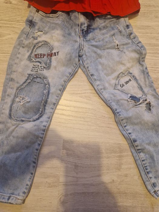 set blugi Zara cool și camasa H&M, pt băiat fashionis de 5-6 ani