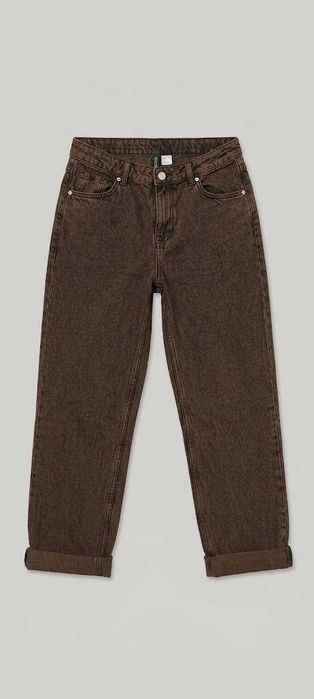 Дамски кафяви дънки H&M (EUR 36 / US 4)