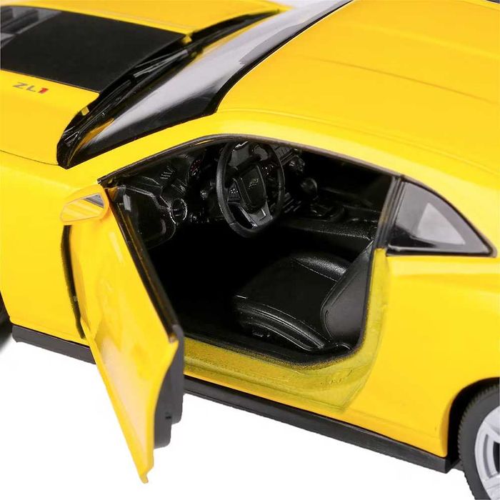 Macheta auto Chevrolet Camaro ZL1 galbena - 1:24 Welly