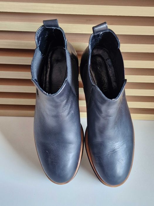 Ghete piele Carinii platforma 38