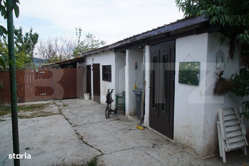 Liniste, spatiu -casa primitoare cu curte mare, gata de mutare, in Cam