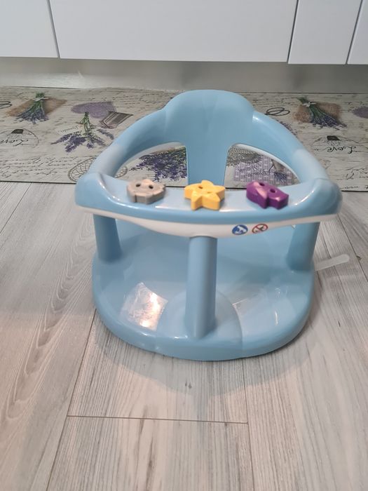 Suport ergonomic de baie Aquababy Albastru, Thermobaby