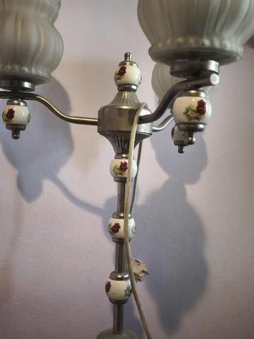 Старинна лампа с керамика