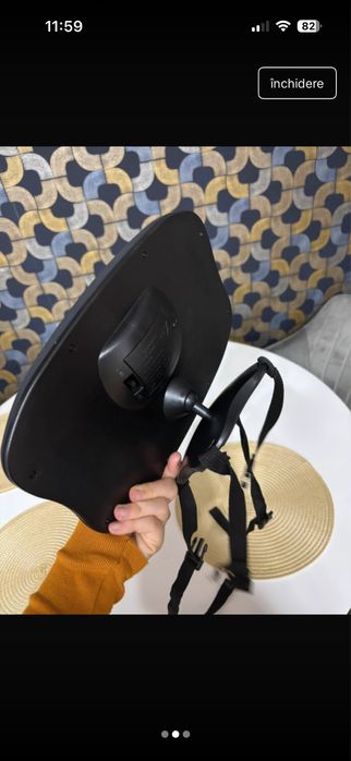 Oglinda auto cu led supraveghere copii