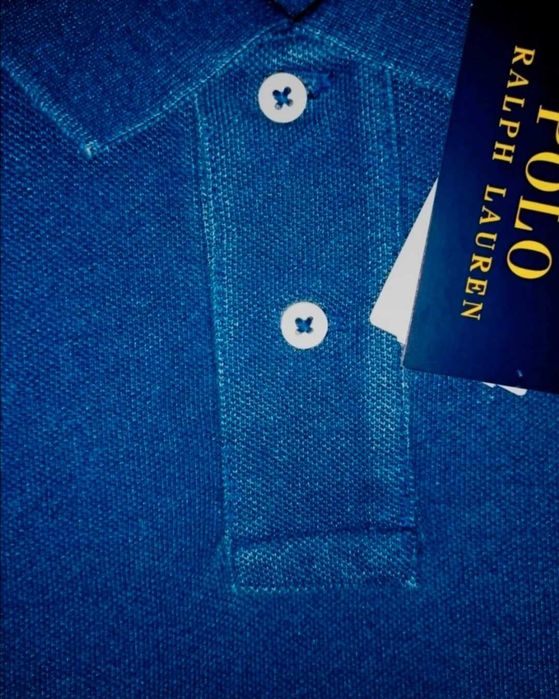 Polo Ralph Lauren Custom Slim Indigo Mesh polo shirt