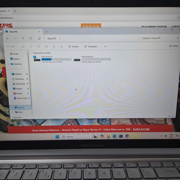 Laptop Asus Vivobook X1504ZA 15inch Intel i3 gen 12 / 8gb / 512gb cu incarcator Zeus Amanet Rahova 35639